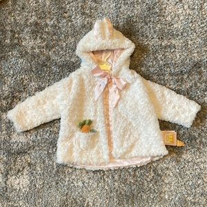Bunnies By the Bay Cuddle Jacket for Baby Girl, Bunny Jacket, Easter outfit